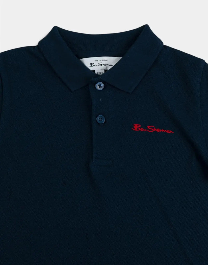 Ben Sherman Kids Boys Romford Navy T-Shirt
