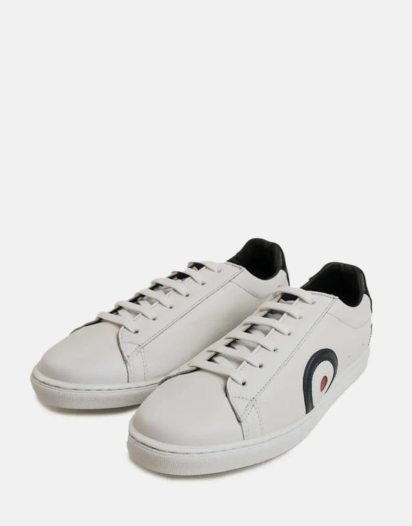 Ben Sherman Target Leather White Sneakers