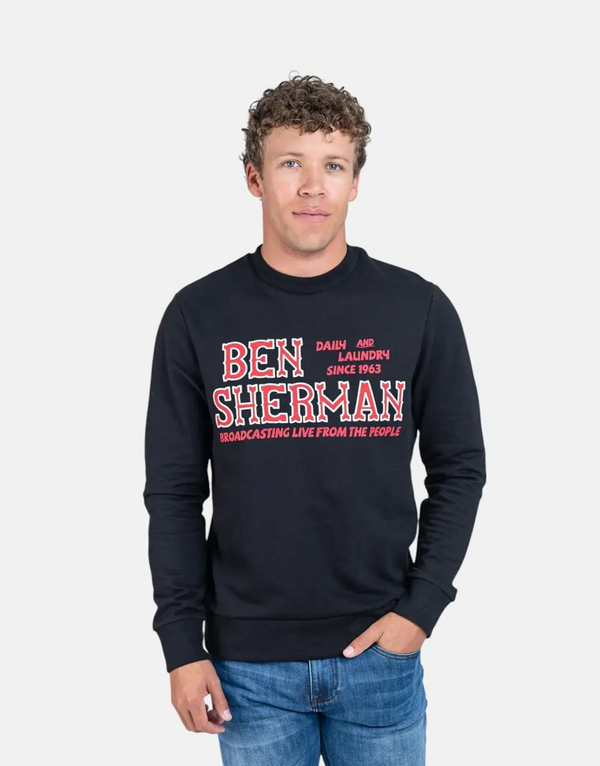 Ben Sherman The Wanderers Black Sweatshirt
