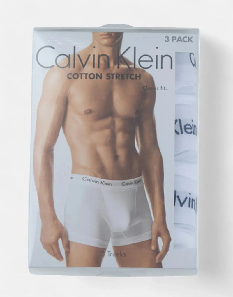 Calvin Klein 3 Pack White Trunk