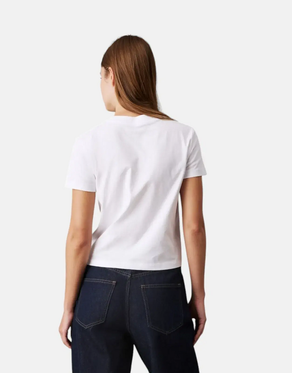 Calvin Klein Script Institutional Baby White T-Shirt