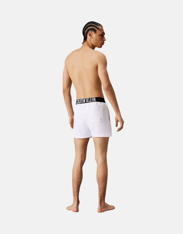 Calvin Klein Waistband White Swim Shorts