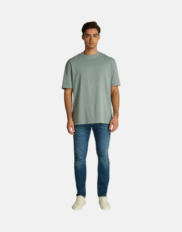 Calvin Klein Washed Puff Print Teal T-Shirt