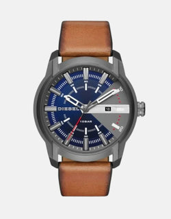 Diesel Armbar NSBB Brown Leather Watch