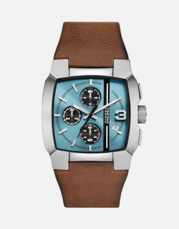 Diesel Cliffhanger Brown Leather Watch