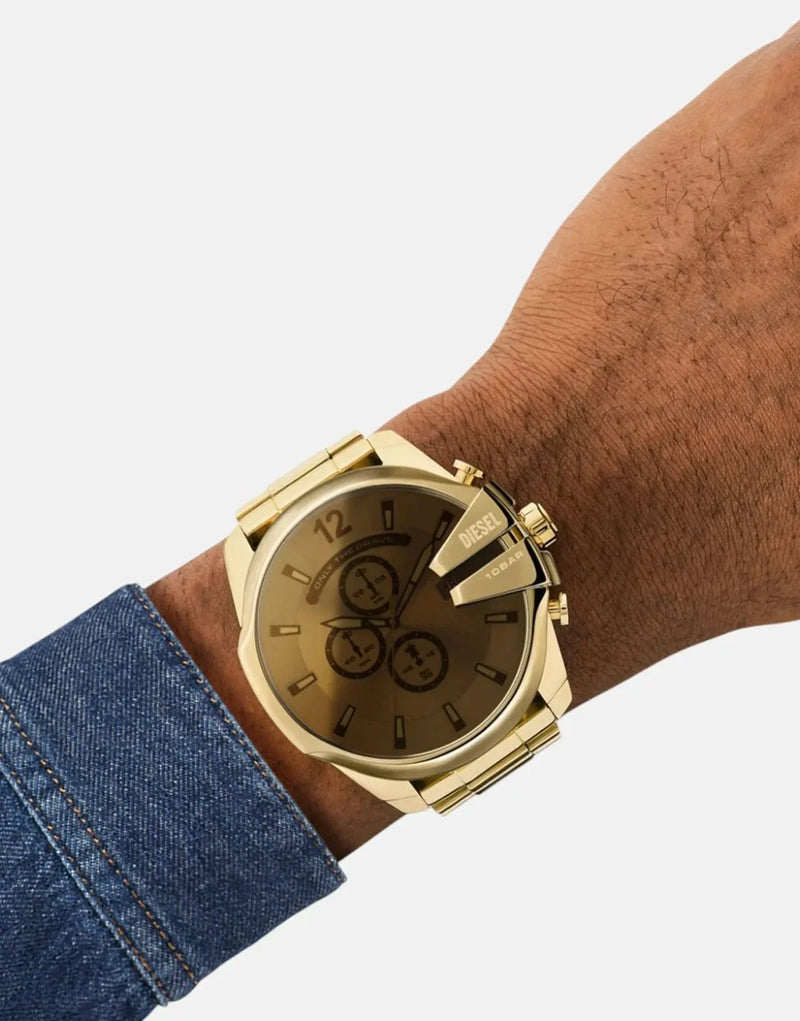 Diesel Mega Chief Chrono Gold Stainless Steel Watch