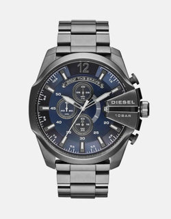 Diesel Mega Chief Gunmetal Round Stainless Steel Watch