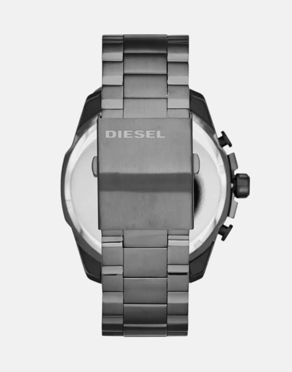 Diesel Mega Chief Gunmetal Round Stainless Steel Watch