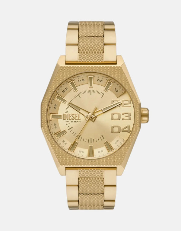 Diesel Scraper Gold Stainless Steel Watch