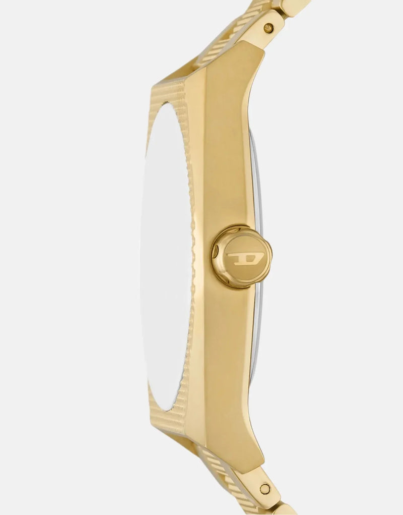 Diesel Scraper Gold Stainless Steel Watch