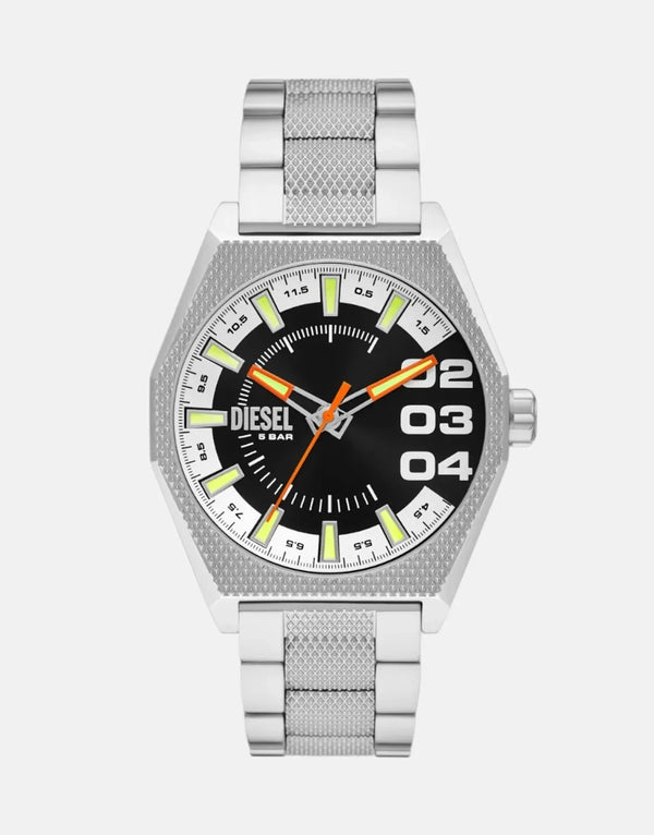 Diesel Scraper NSBB Stainless Steel Watch