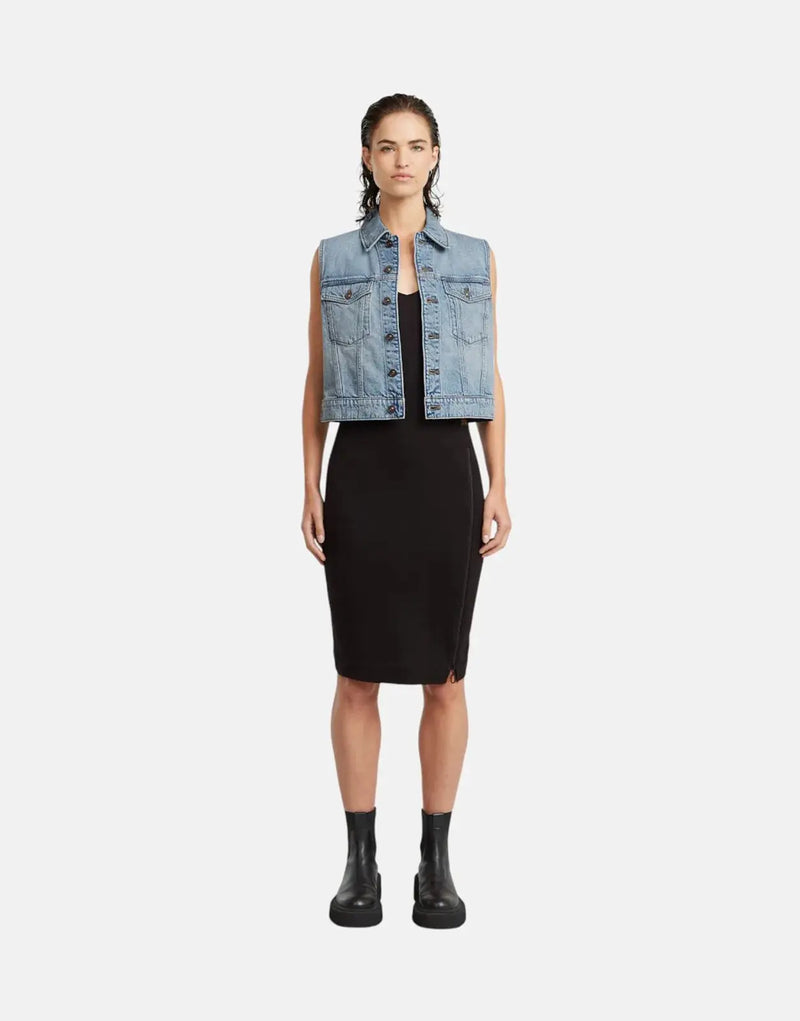 G-Star RAW Asymmetric Zip Black Dress