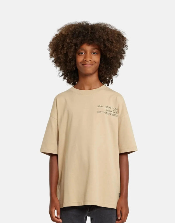 G-Star RAW Boys Boxy Cream T-Shirt
