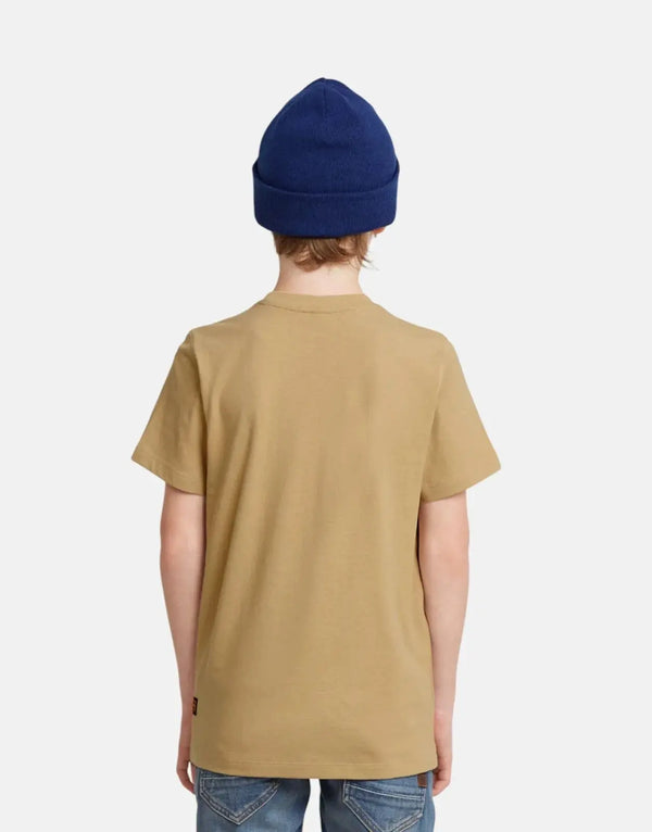 G-Star RAW Boys Regular Cream T-Shirt