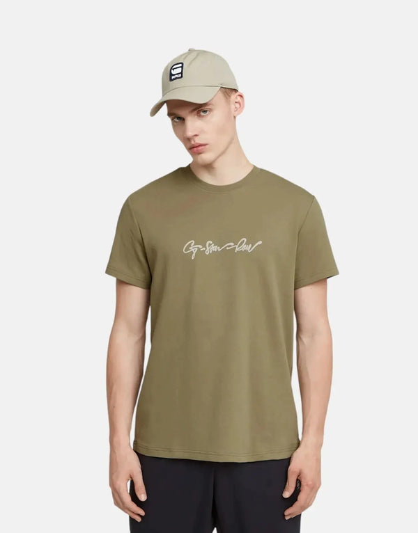 G-Star RAW G-Script Ensis Green T-Shirt