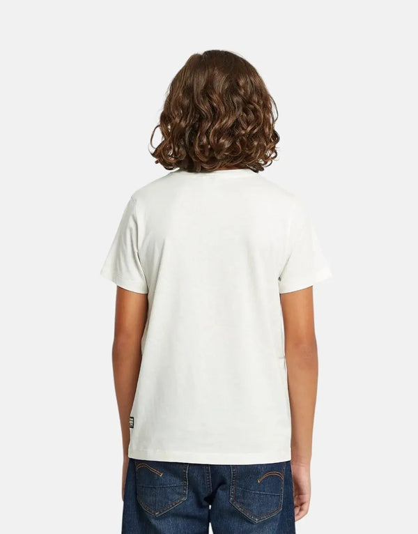 G-Star RAW Kids Regular Originals Logo White T-Shirt