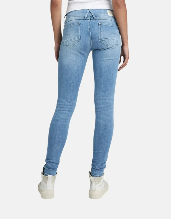 G-Star RAW Lynn Mid LT Aged Skinny Blue Jeans