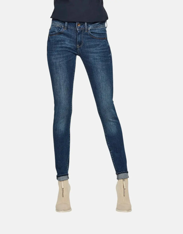 G-Star RAW Lynn Mid Skinny Medium Aged Blue Jeans