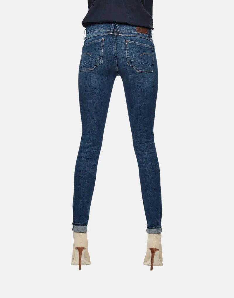G-Star RAW Lynn Mid Skinny Medium Aged Blue Jeans