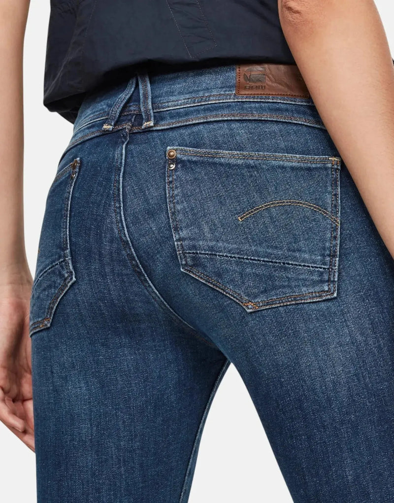 G-Star RAW Lynn Mid Skinny Medium Aged Blue Jeans