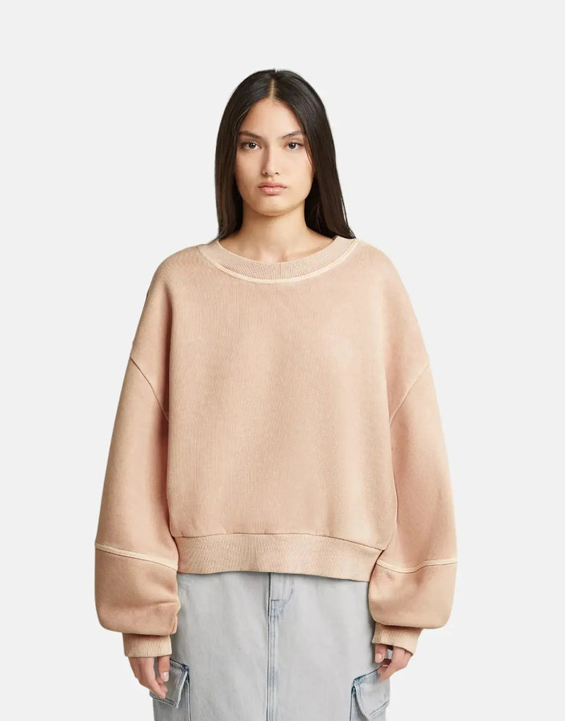 G-Star RAW Overdyed Oversized Liquid Pink Sweatshirt