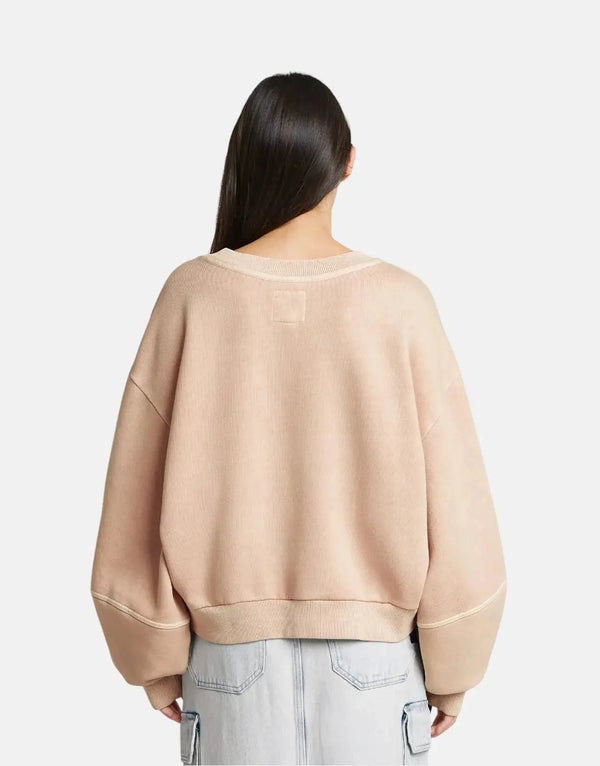 G-Star RAW Overdyed Oversized Liquid Pink Sweatshirt