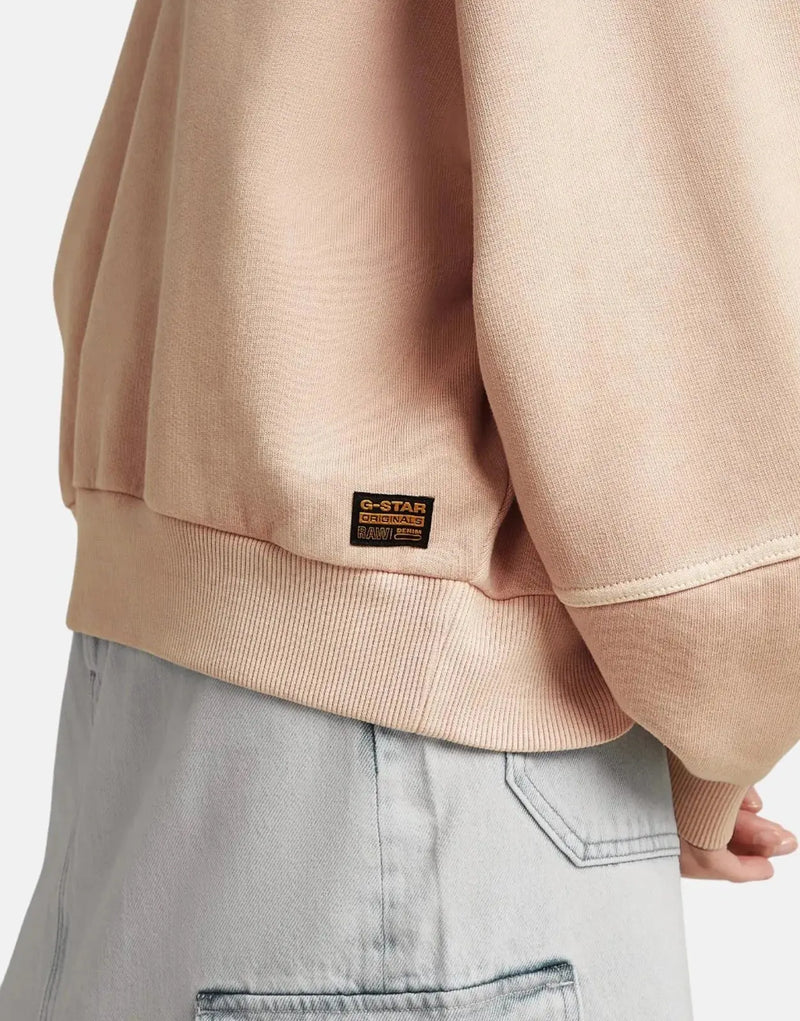 G-Star RAW Overdyed Oversized Liquid Pink Sweatshirt