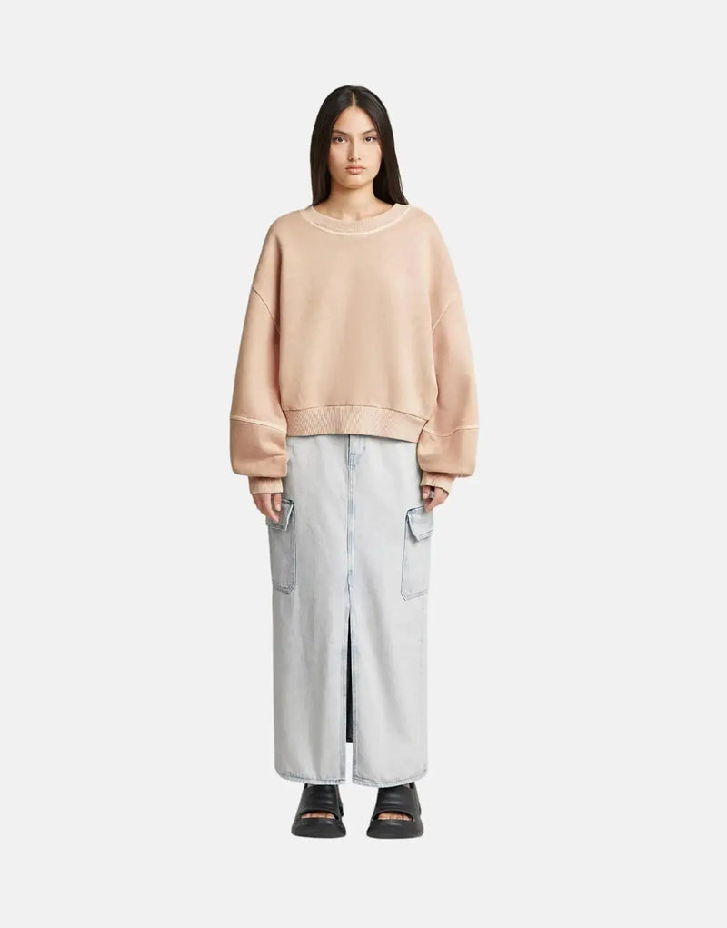 G-Star RAW Overdyed Oversized Liquid Pink Sweatshirt