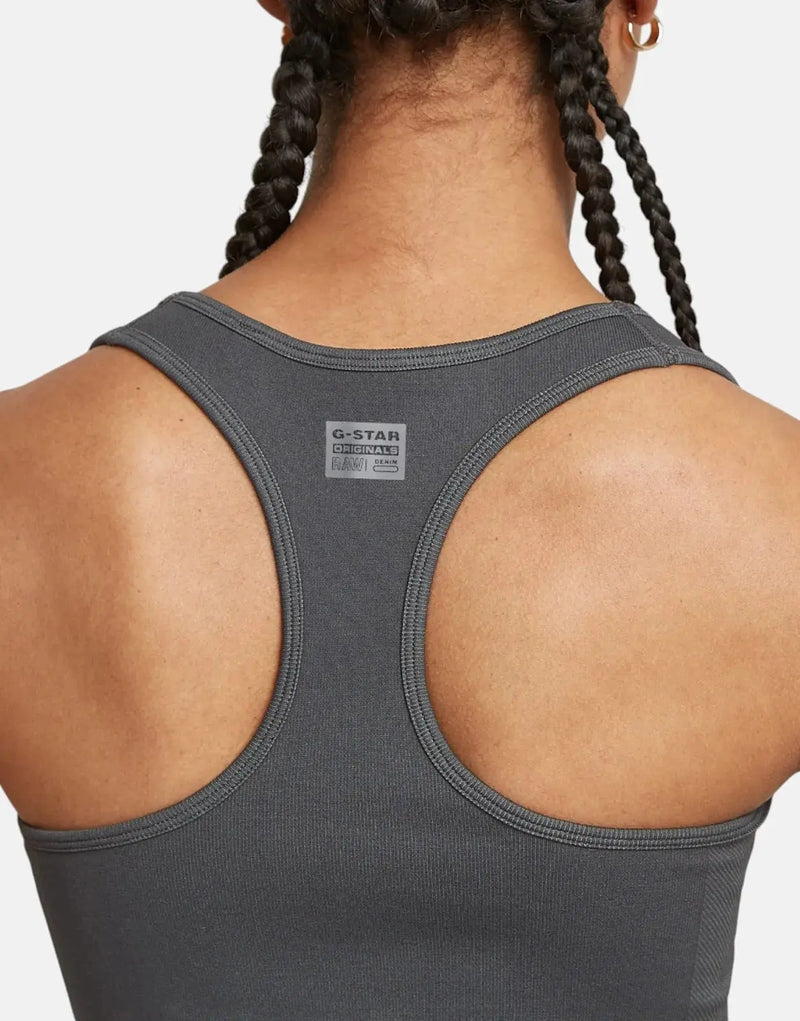 G-Star RAW Seamless Racerback Grey Asphalt Top