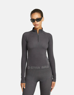 G-Star RAW Seamless Zip Grey Asphalt Leggings