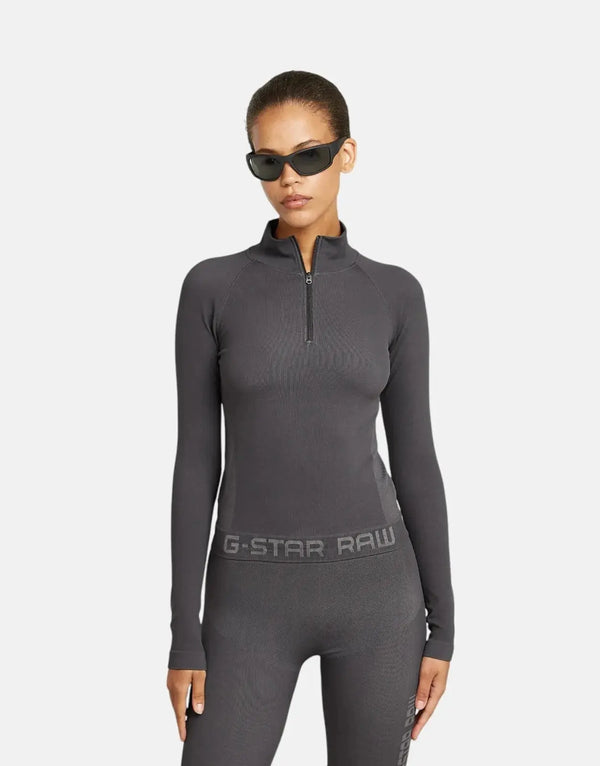 G-Star RAW Seamless Zip Grey Asphalt Leggings