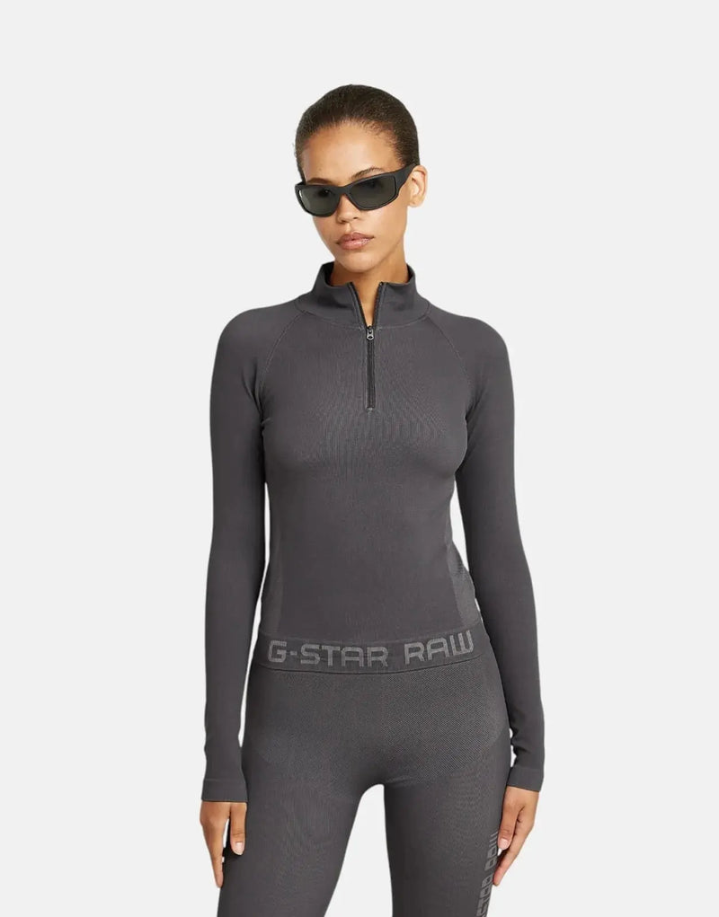 G-Star RAW Seamless Zip Grey Asphalt Leggings