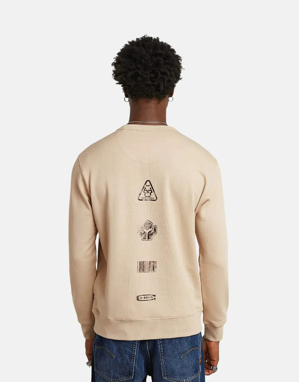 G-Star RAW Shipping Graphic Dk Brick Sweatshirt