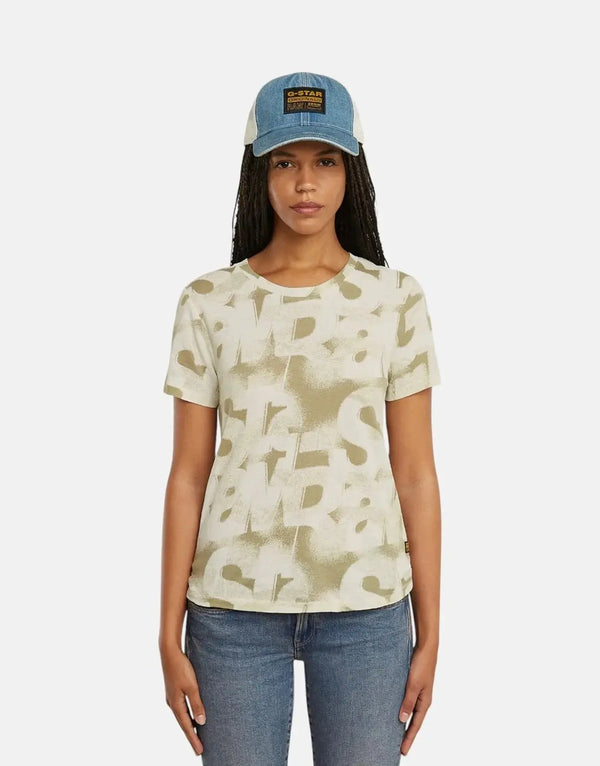 G-Star RAW Sprayed Letters Light Toggee Top