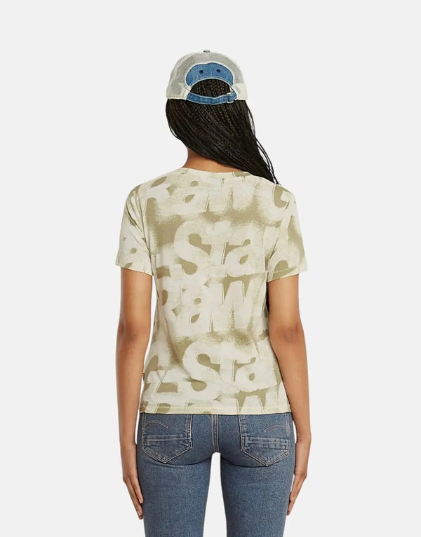 G-Star RAW Sprayed Letters Light Toggee Top