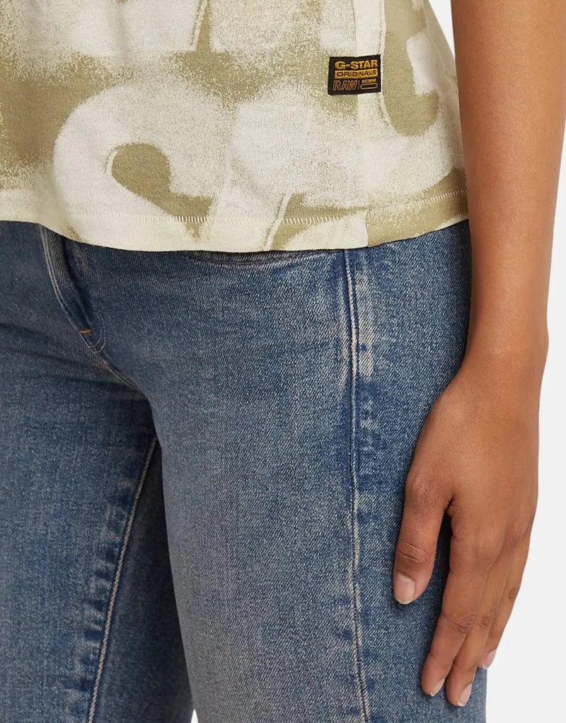 G-Star RAW Sprayed Letters Light Toggee Top