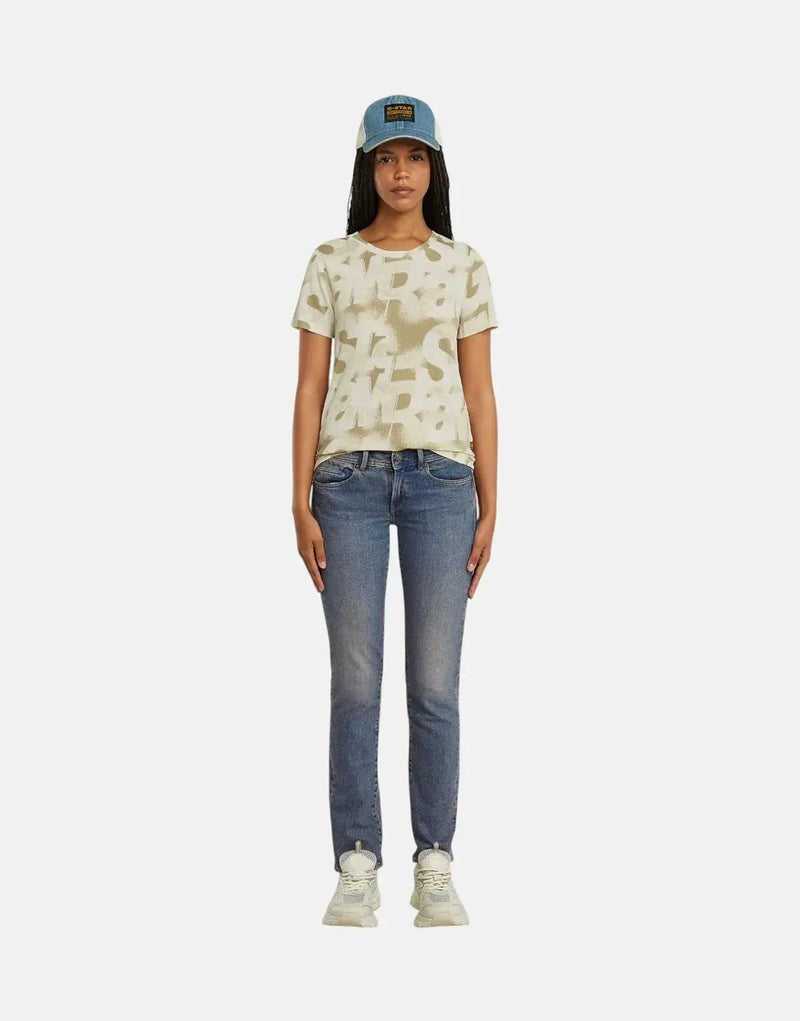G-Star RAW Sprayed Letters Light Toggee Top