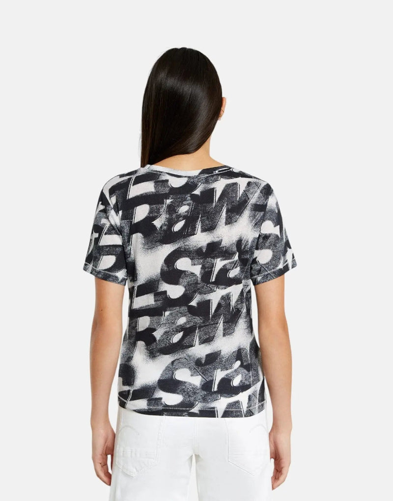 G-Star RAW Sprayed Letters T-Shirt LtChalkSL