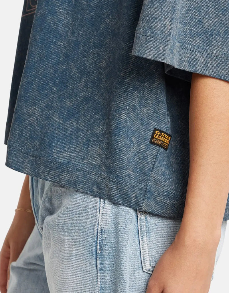 G-Star RAW Washed Multi Logo Oversized T-Shirt