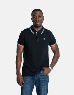 Guess Tipped Core Black Polo Shirt
