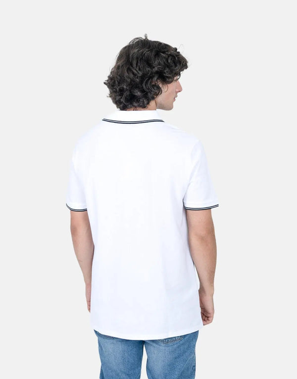 Guess Tipped Core White Polo Shirt