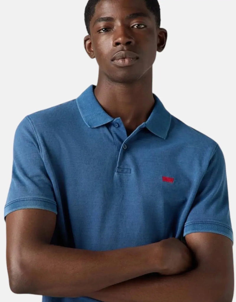 Levi's Slim Housemark Indigo Pique Polo Shirt