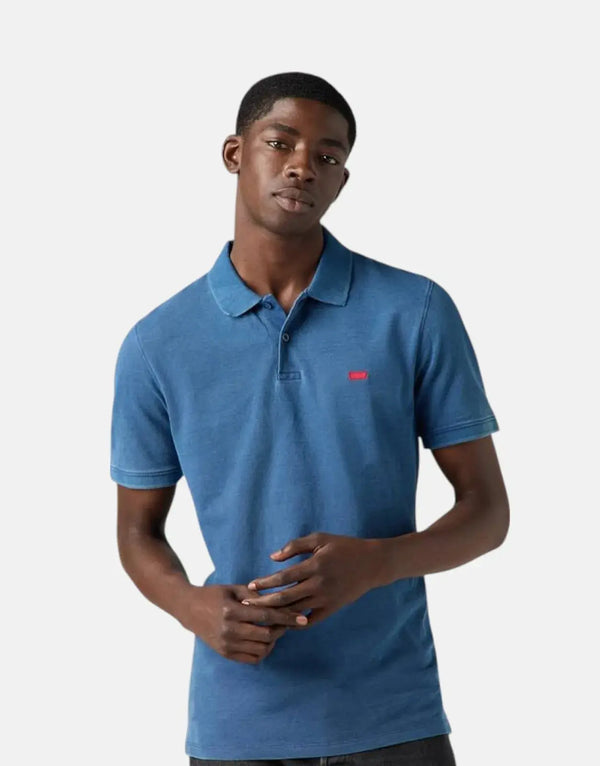 Levi's Slim Housemark Indigo Pique Polo Shirt