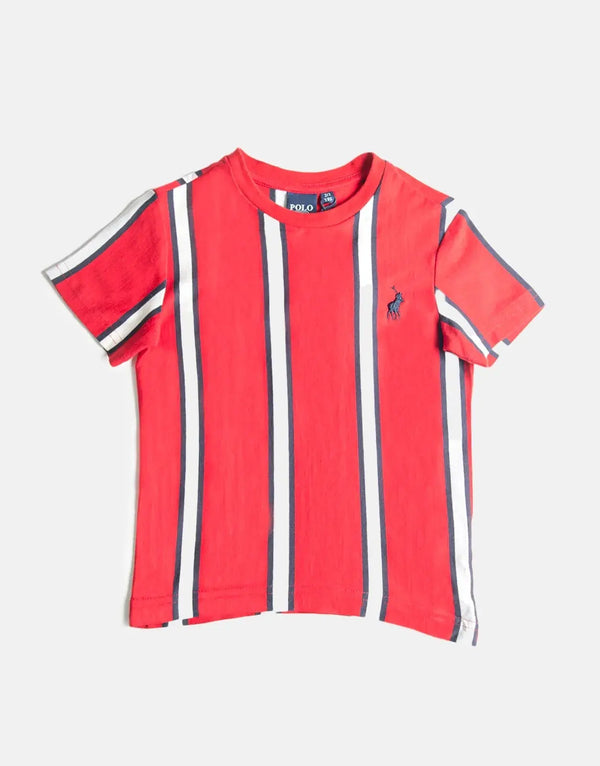 Polo Boys Blake Striped Samba Red T-Shirt