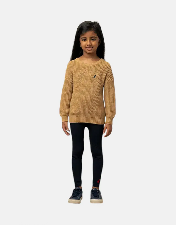 Polo Girls Alexis Knitted Stone Pullover