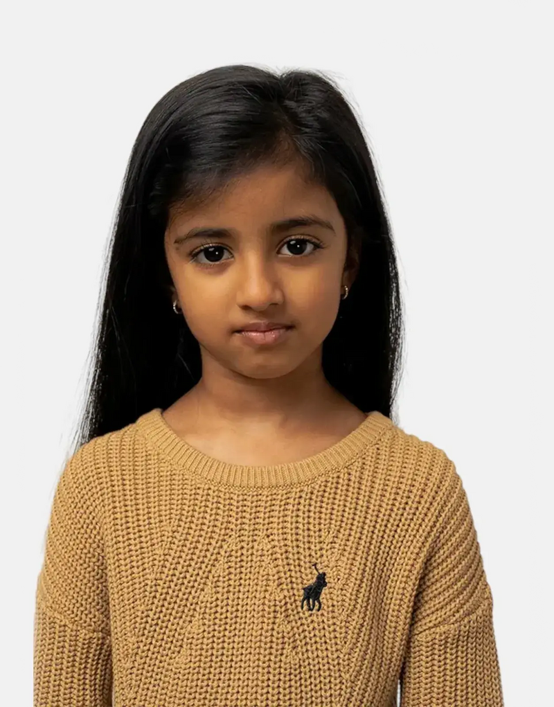 Polo Girls Alexis Knitted Stone Pullover