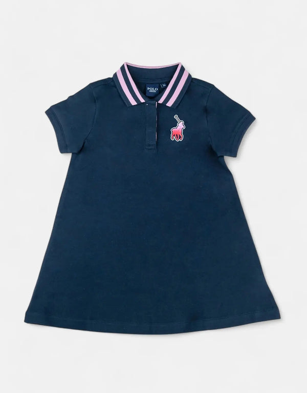 Polo Girls Georgia A Line Navy Golfer Dress
