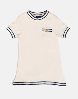 Polo Girls Lily Casual Off White Dress