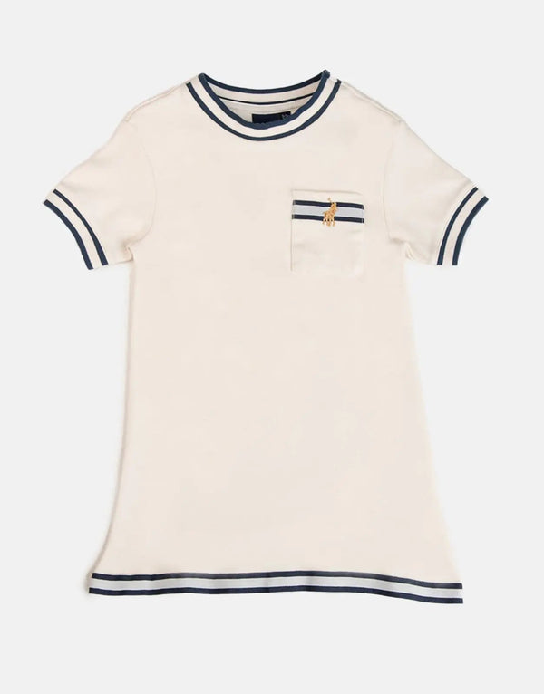 Polo Girls Lily Casual Off White Dress