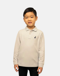 Polo Kids Robert LS Grey Polo Shirt